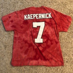 Colin Kaepernick custom bleach dye tee